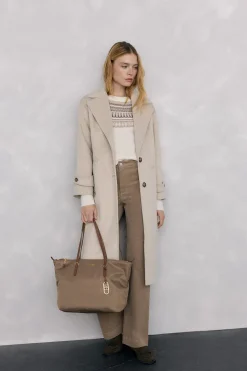 Pedro del Hierro Abrigo y chaleco interior Beige Discount