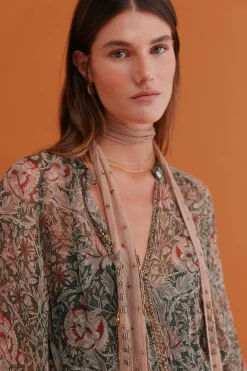 Hoss Intropia Aina. Vestido estampado Estampado Verde New