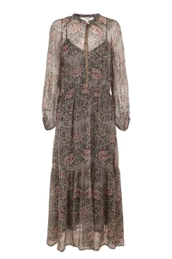 Hoss Intropia Aina. Vestido estampado Estampado Verde New