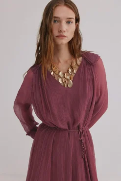 Hoss Intropia Alejandra. Vestido fluido Rosa Outlet