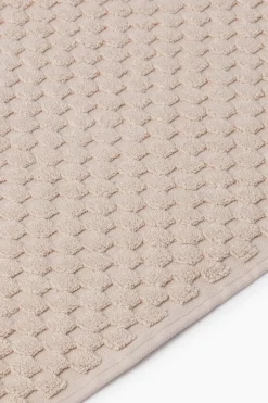 Textura Alfombra baño rizo algodón bambú 50x70cm. beige Outlet