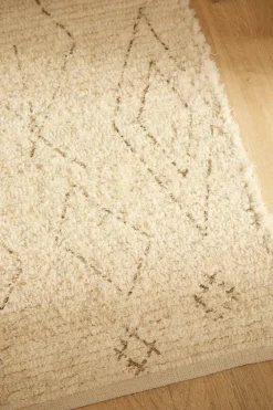 Calma House Alfombra de algodón flameado Mayo beige Clearance