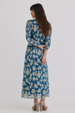 Hoss Intropia Amanda. Vestido jacquard Estampado azul Online