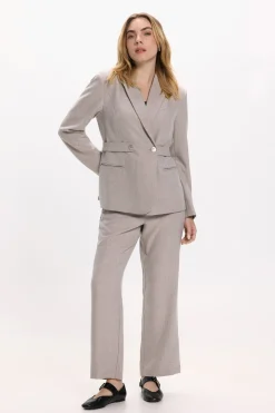 Vila Americana abotonada cruzada Gris Best