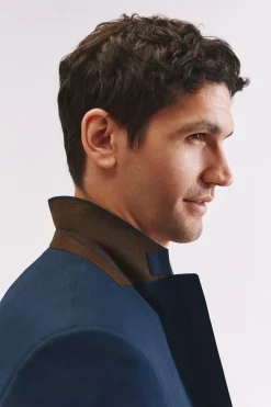 Cortefiel Americana azul slim fit Azul oscuro Hot