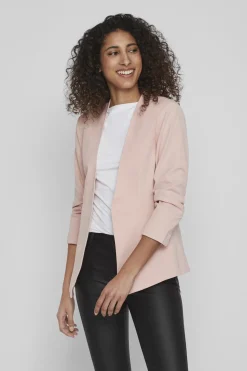 Vila Americana blazer manga 3/4 Rosa Hot