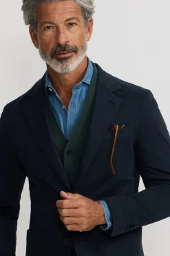 Silbon Americana casual Azul marino New