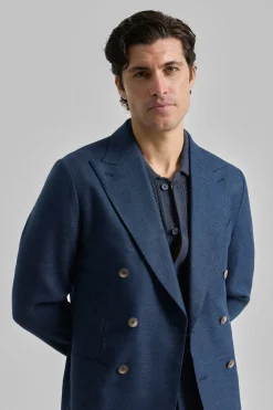 PuroEGO Americana cruzada efecto lino Azul Best