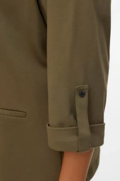 Vero Moda Curve Americana de mujer abierta con solapa talla grande Verde Best