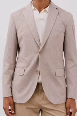 Cortefiel Americana de punto Beige Clearance