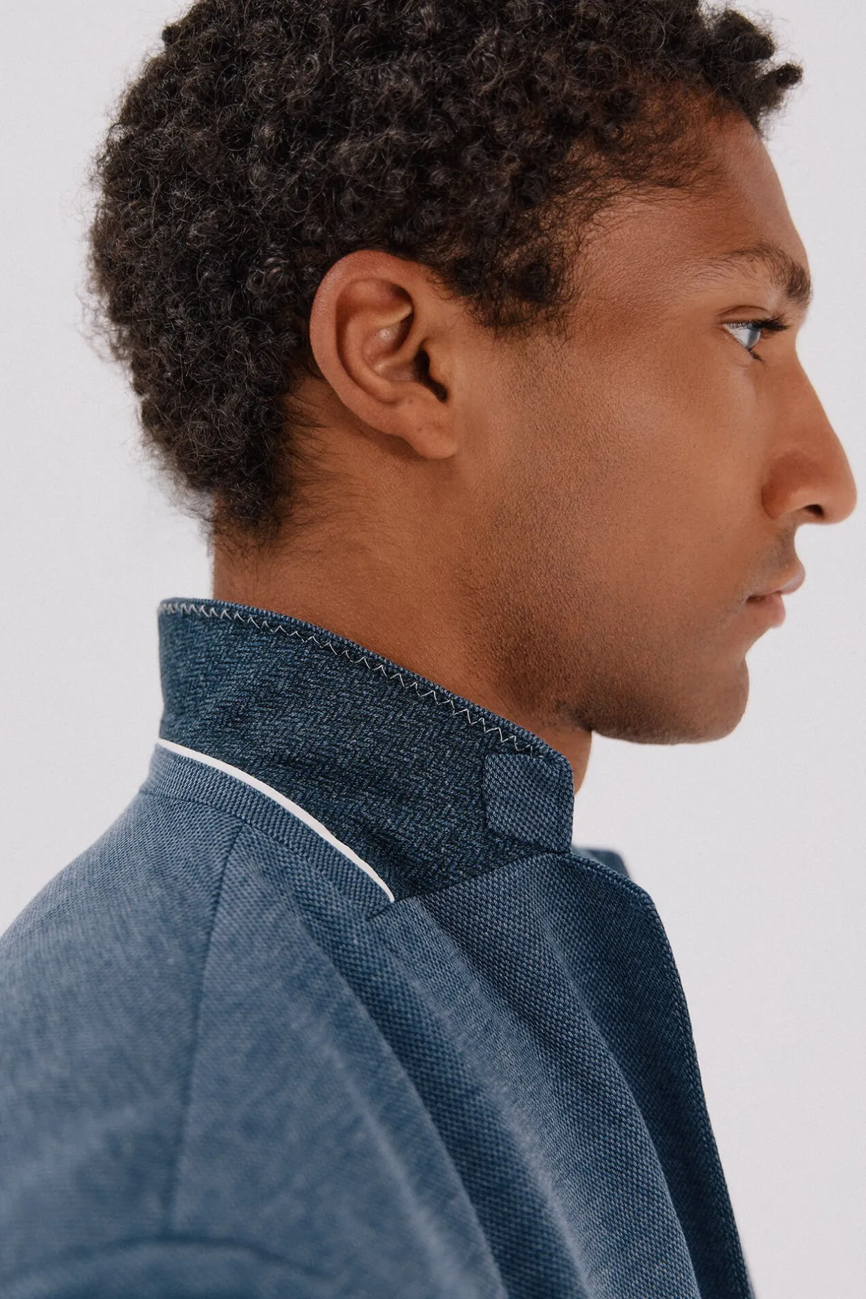 Cortefiel Americana de punto Azul