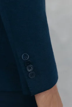 Pedro del Hierro Americana de punto básica vistas desmontables Azul Best