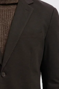 Selected Americana de vestir mezcla lana. Marr&oacute;n oscuro Clearance