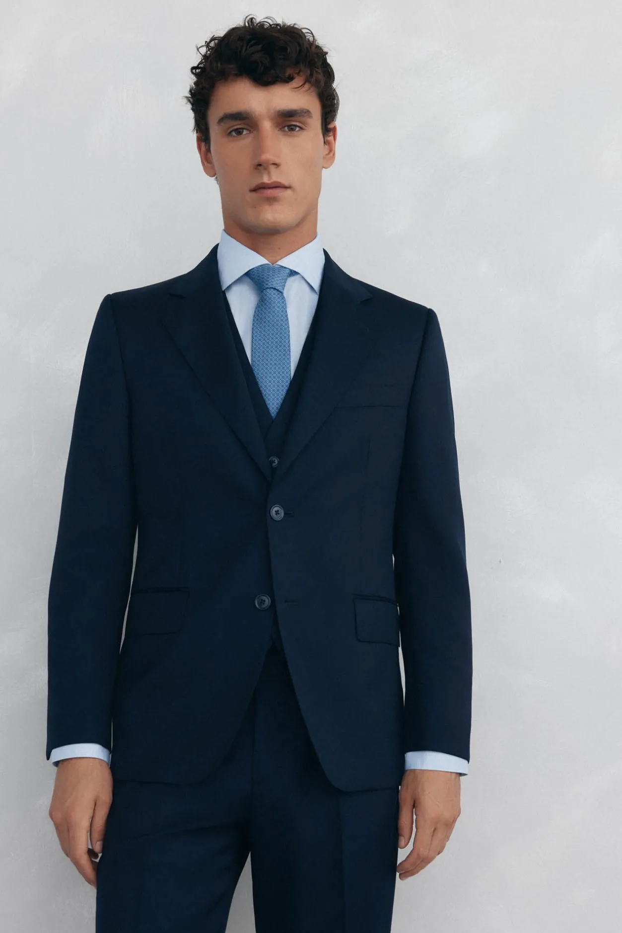 Pedro del Hierro Americana estructura blue back tailored fit Azul Best