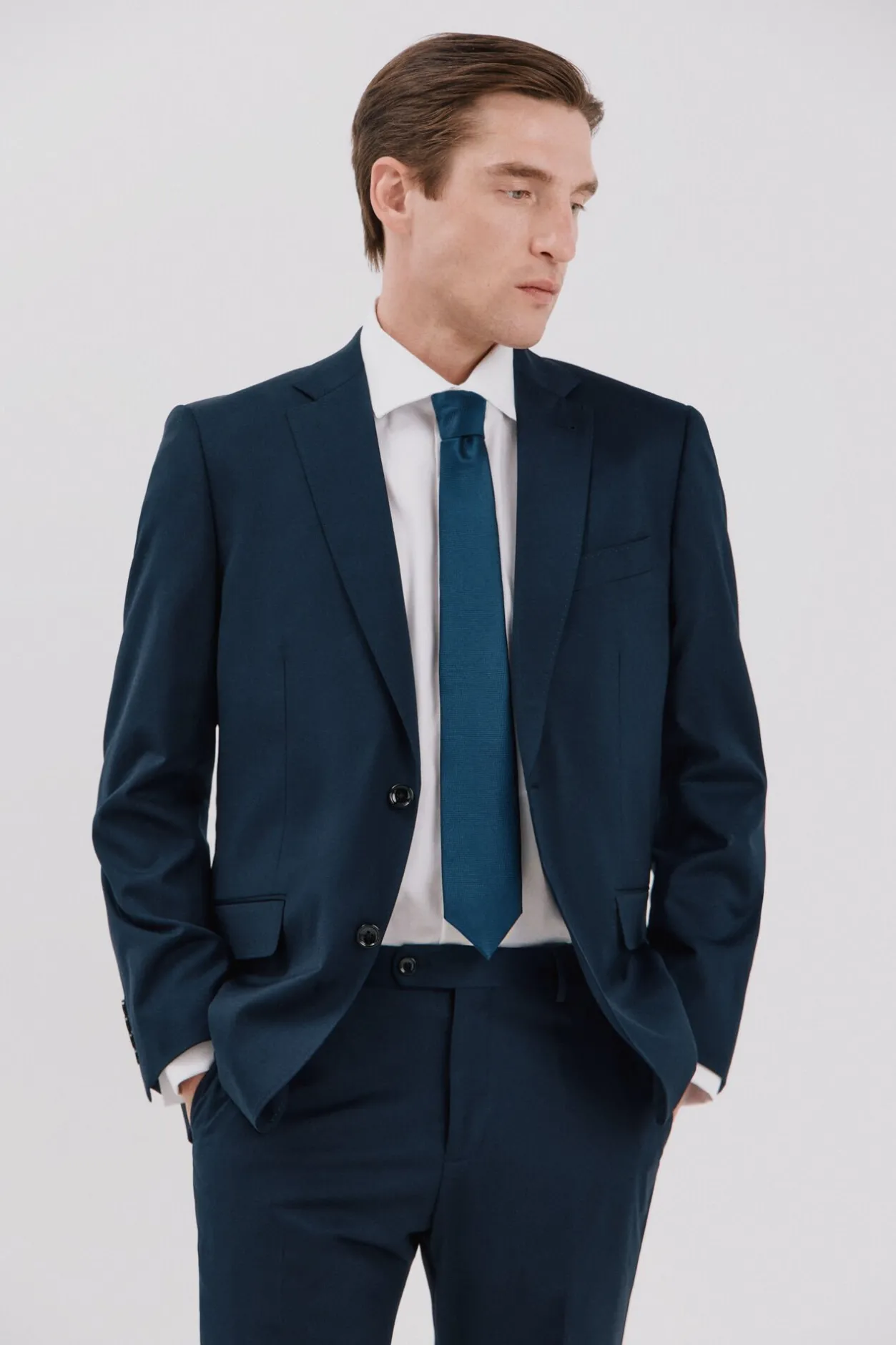 Cortefiel Americana lisa coolmax® Azul marino