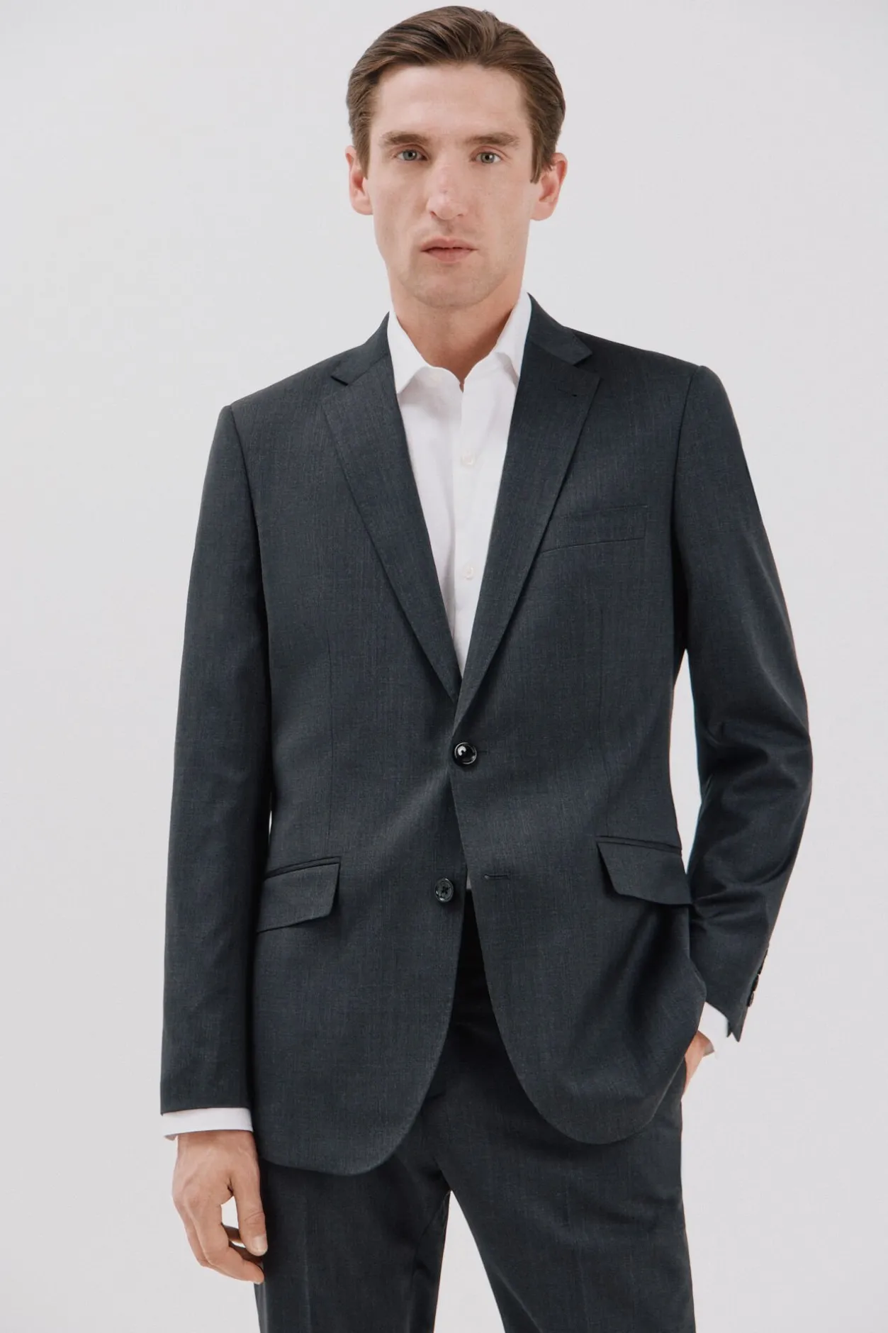 Cortefiel Americana lisa coolmax® Gris oscuro Online