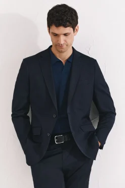 Cortefiel Americana lisa coolmax Azul marino