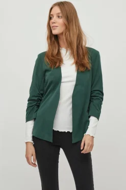 Vila Americana manga 3/4 Verde oscuro Clearance