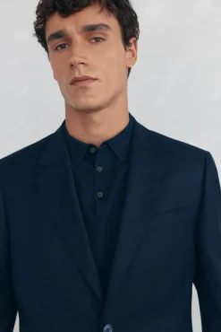 Pedro del Hierro Americana ojo de perdiz bi-stretch slim fit Azul Online
