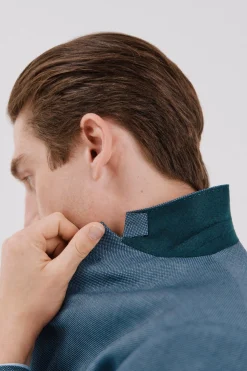 Cortefiel Americana ojo perdiz coolmax® Azul Hot