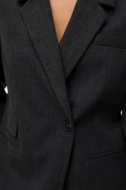 Vero Moda Americana regular efecto jaspeado Gris oscuro Online