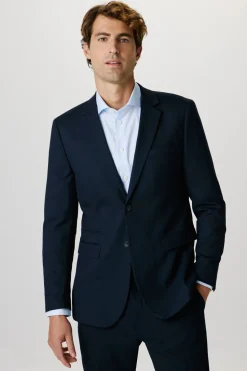 Selected Americana Slim Fit con lana Azul marino Hot