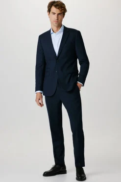 Selected Americana Slim Fit con lana Azul marino Hot