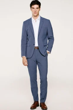 Selected Americana Slim Fit confeccionada con materiales reciclados. Azul marino New