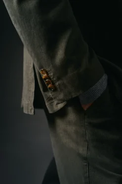 OOTO Americana traje algodón coordinado Kaki Discount