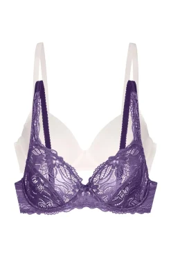 Dorina Angie 2 uds sujetador cobertura total sin relleno morado/lila Best