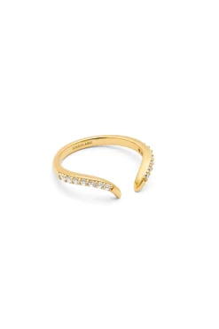 Singularu Anillo Peak Scarlett Spark Plata Baño Oro amarillo Outlet