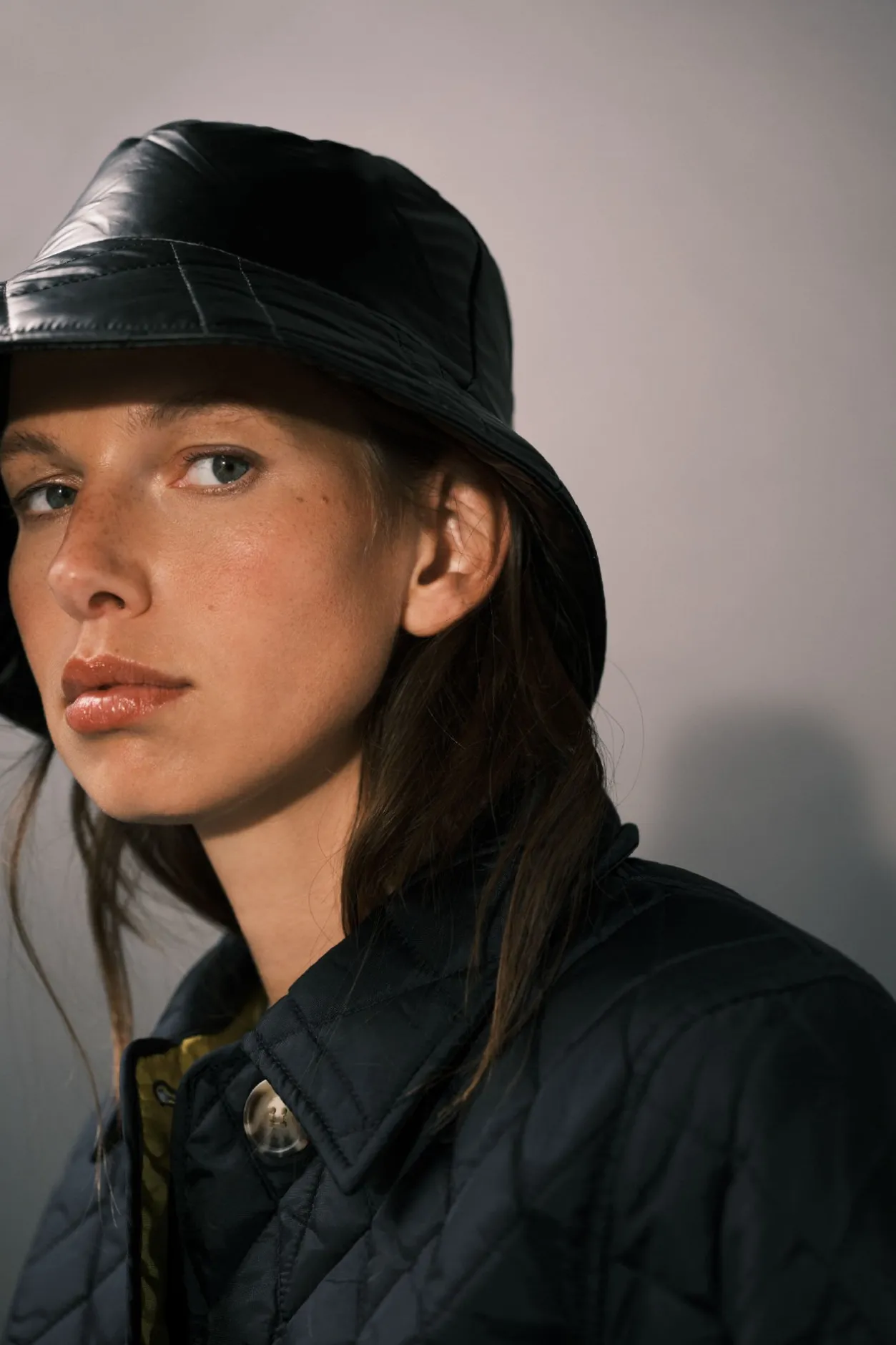 Cortefiel Anorak acolchado botones Azul marino Hot