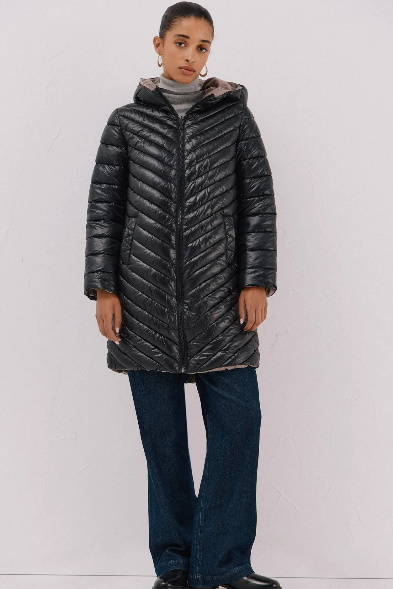 Cortefiel Anorak reversible thermolite® Negro Best