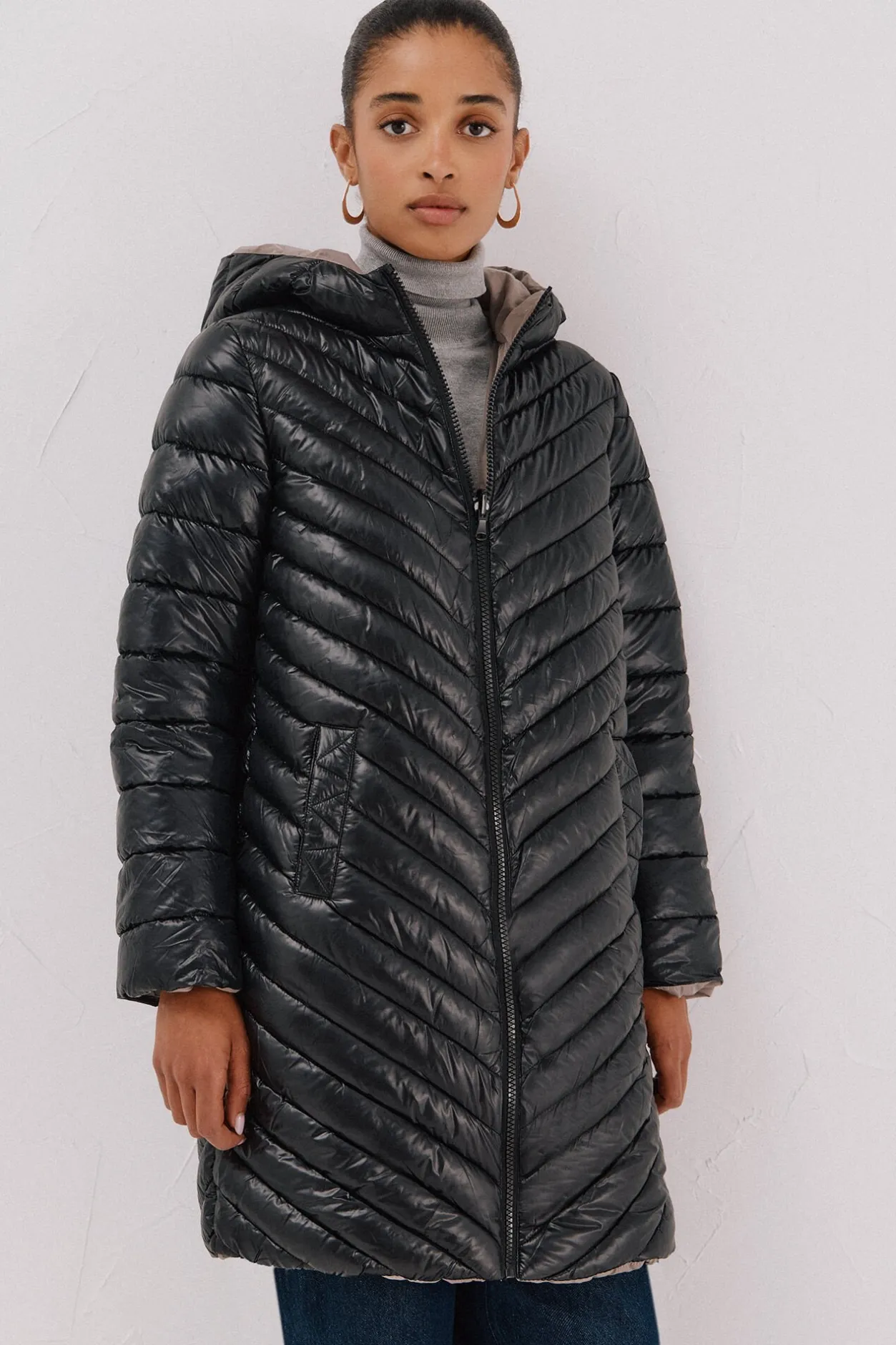 Cortefiel Anorak reversible thermolite® Negro Best