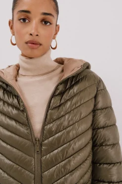 Cortefiel Anorak reversible thermolite® Verde Hot