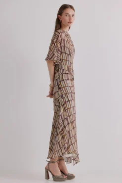 Hoss Intropia Aurora. Vestido estampado Beige Outlet