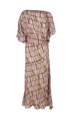 Hoss Intropia Aurora. Vestido estampado Beige Outlet