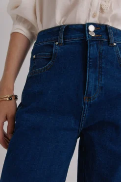 Hoss Intropia Babette. Vaqueros estructurados Azul marino Discount