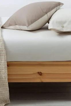 Textura Bajera algodón percal. Cama 105-110cm. beige Sale