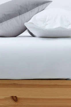 Textura Bajera algodón percal. Cama 150-160cm. blanco Outlet