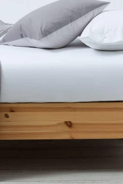 Textura Bajera algodón percal. Cama 150-160cm. blanco Outlet