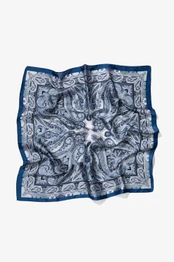 Vilanova Bandana Satinada Paisley Azul marino Sale