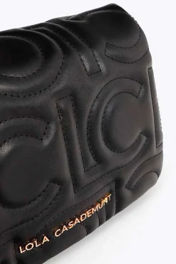 Lola Casademunt Bandolera acolchada Negro Discount