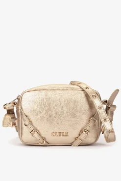 Cuplé Bandolera de tecnopiel Dorado Outlet