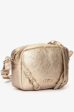 Cuplé Bandolera de tecnopiel Dorado Outlet