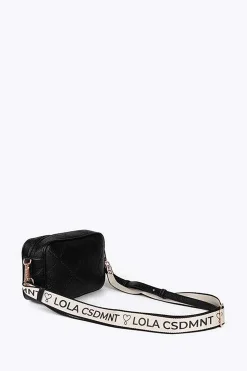 Lola Casademunt Bandolera monograma Negro Sale