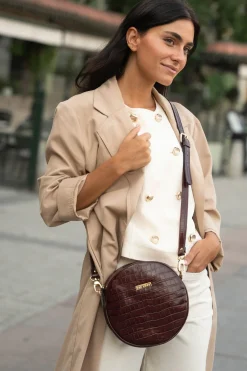 The Code Bandolera olimpia coco chocolate Marr&oacute;n oscuro Sale