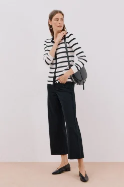 Cortefiel Bandolera solapa tachas Negro Best