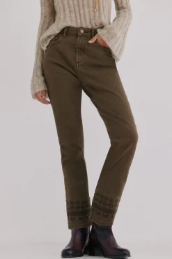 Hoss Intropia Basilea. Vaqueros bootcut Marron New