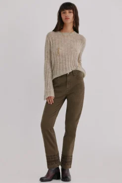 Hoss Intropia Basilea. Vaqueros bootcut Marron New